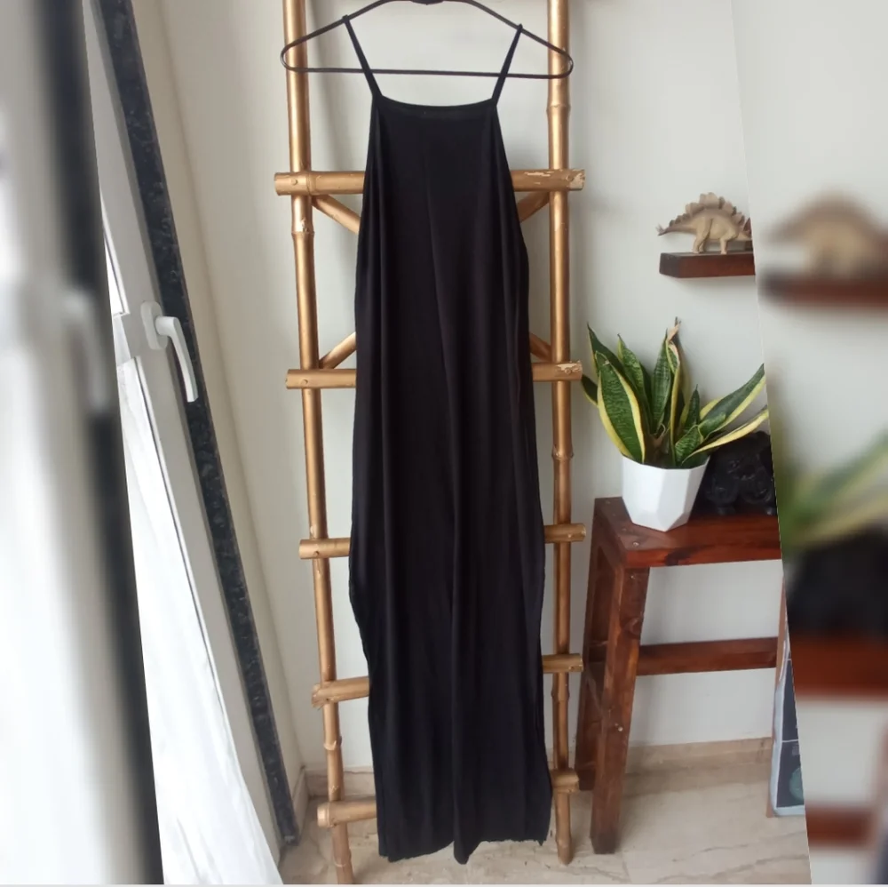 🌺🌻🌼Primark Jersey Halterneck Maxi Dress - Picture 3 of 5